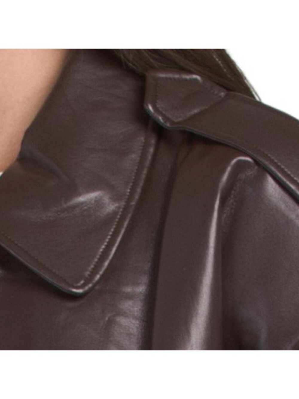 ENDLESS ROSE Faux Leather Oversized Jacket - Picture 3 of 3